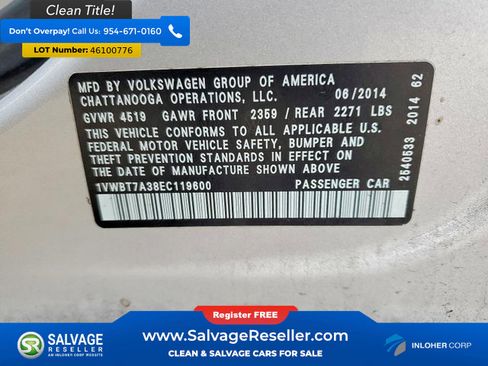 Used 2014 Volkswagen Passat 1.8T SE FWD image 16
