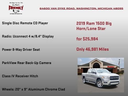Used 2019 RAM 1500 Big Horn image 5