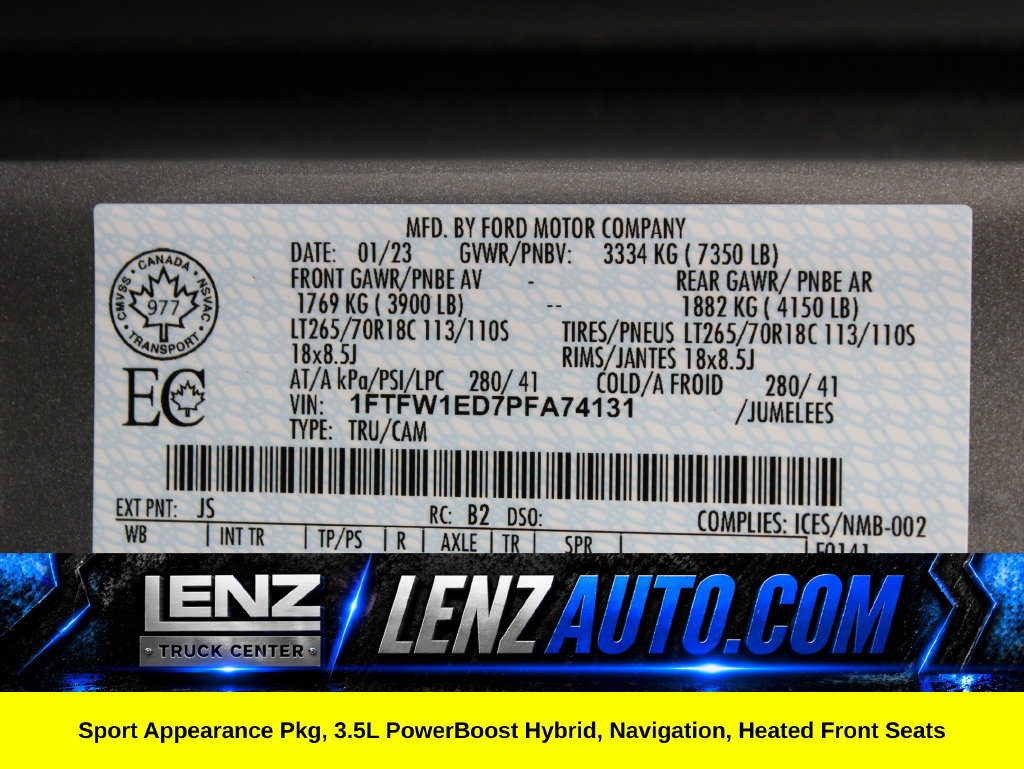 Used 2023 Ford F150 XLT w/ Equipment Group 302A High AWD/4WD image 72