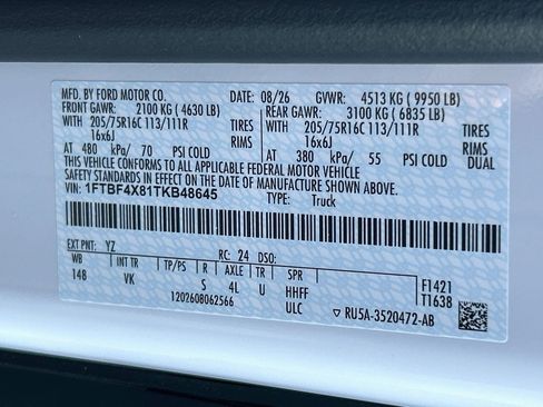 New 2026 Ford Transit 350 148 High Roof Extended DRW w/ Load Area Protection Package RWD image 19