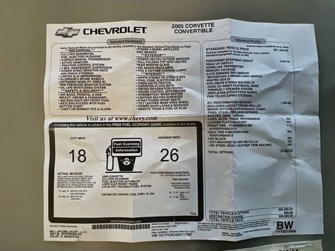 Used 2005 Chevrolet Corvette Convertible w/ Preferred Equipment Group RWD image 28