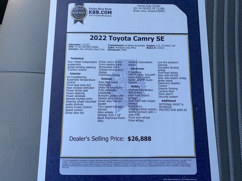 Used 2022 Toyota Camry SE image 33