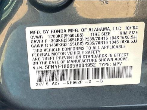 Used 2005 Honda Pilot EX-L image 17