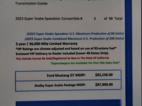 Used 2023 Ford Mustang GT Premium w/ GT Performance Package RWD image 5