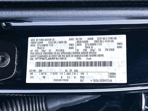 Used 2024 Ford F150 Platinum w/ Equipment Group 702A High AWD/4WD image 45