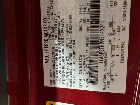 Used 2022 Ford Mustang Coupe w/ Equipment Group 101A RWD image 26