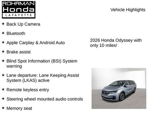 New 2026 Honda Odyssey EX-L image 7