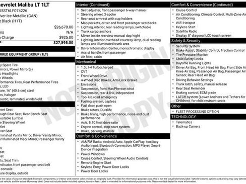 Used 2020 Chevrolet Malibu LT image 29