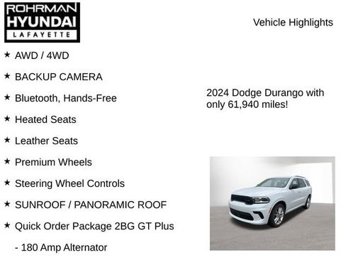 Used 2024 Dodge Durango GT AWD/4WD image 7