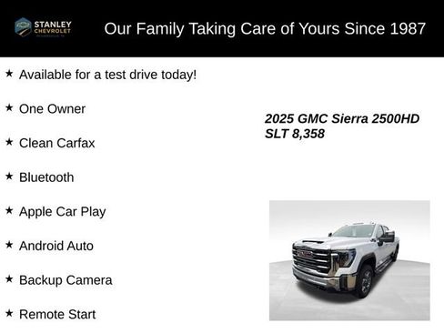 Used 2025 GMC Sierra 2500 SLT w/ SLT Premium Package AWD/4WD image 9
