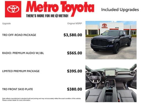 Used 2025 Toyota Tundra Limited w/ TRD Off-Road Package AWD/4WD image 4