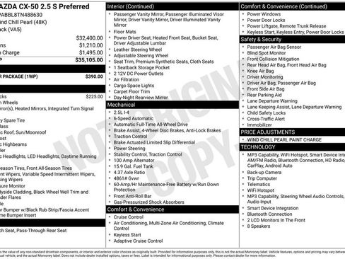 New 2026 MAZDA CX-50 AWD 2.5 S w/ Weather Package image 2