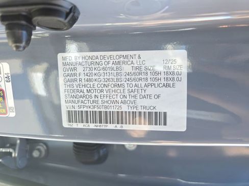 New 2026 Honda Ridgeline RTL image 37