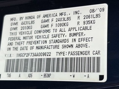Used 2010 Honda Accord EX image 19