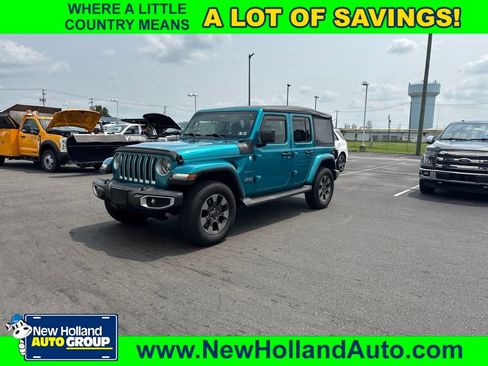 Used 2019 Jeep Wrangler Unlimited Sahara w/ LED Lighting Group AWD/4WD image 1