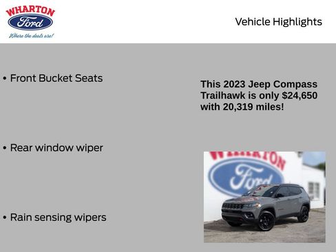 Used 2023 Jeep Compass Trailhawk AWD/4WD image 10
