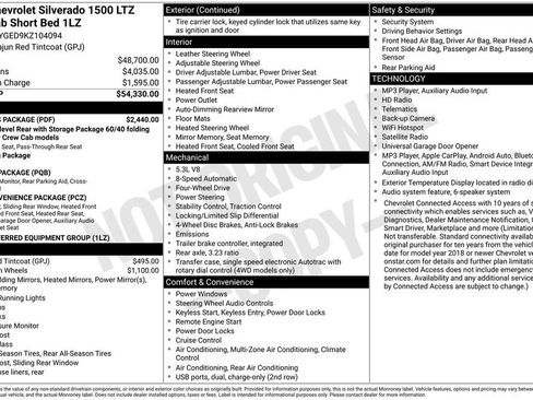 Used 2019 Chevrolet Silverado 1500 LTZ w/ LTZ Plus Package AWD/4WD image 8