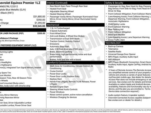 Used 2024 Chevrolet Equinox Premier w/ LPO, Floor Liner Package FWD image 5