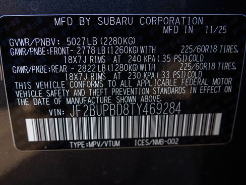 New 2026 Subaru Outback Premium image 86