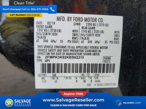 Used 2019 Ford Edge Titanium FWD image 17
