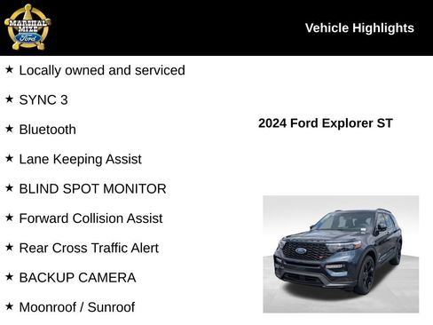 Used 2024 Ford Explorer ST w/ Equipment Group 401A AWD/4WD image 2