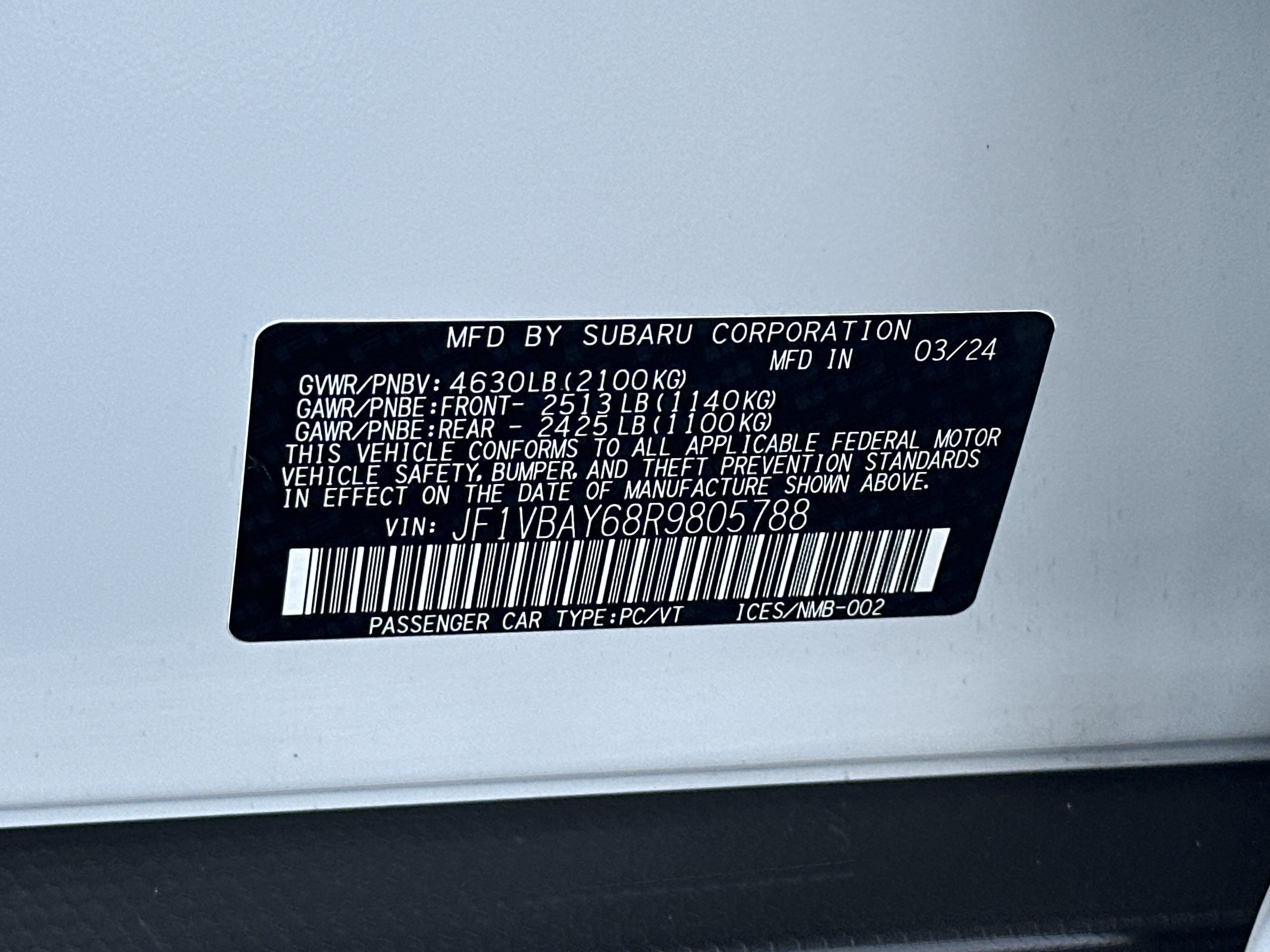 Used 2024 Subaru WRX TR AWD/4WD image 35