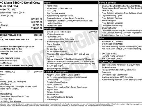 New 2026 GMC Sierra 3500 Denali w/ Denali Reserve Package AWD/4WD image 39