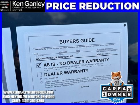 Certified 2022 Jeep Compass Latitude w/ Convenience Group image 26