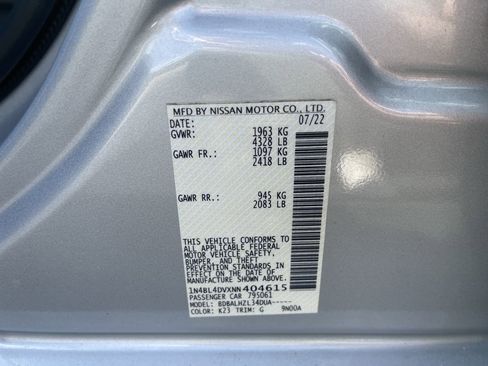 Used 2022 Nissan Altima 2.5 SV image 32