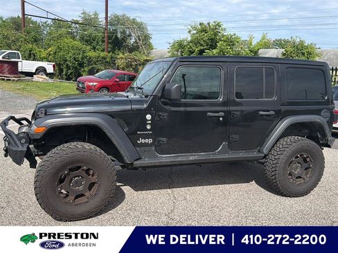 Used 2019 Jeep Wrangler Unlimited Sahara AWD/4WD image 1