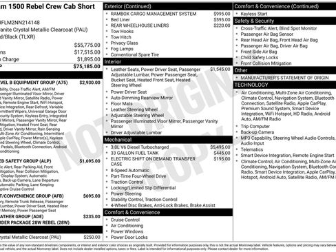 Used 2022 RAM 1500 Rebel w/ Rebel Level B Equipment Group AWD/4WD image 43