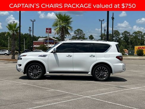 Used 2023 Nissan Armada Platinum w/ Captain's Chairs Package RWD image 2