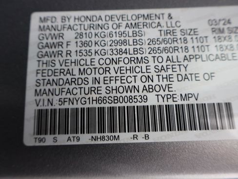Certified 2025 Honda Pilot TrailSport image 13