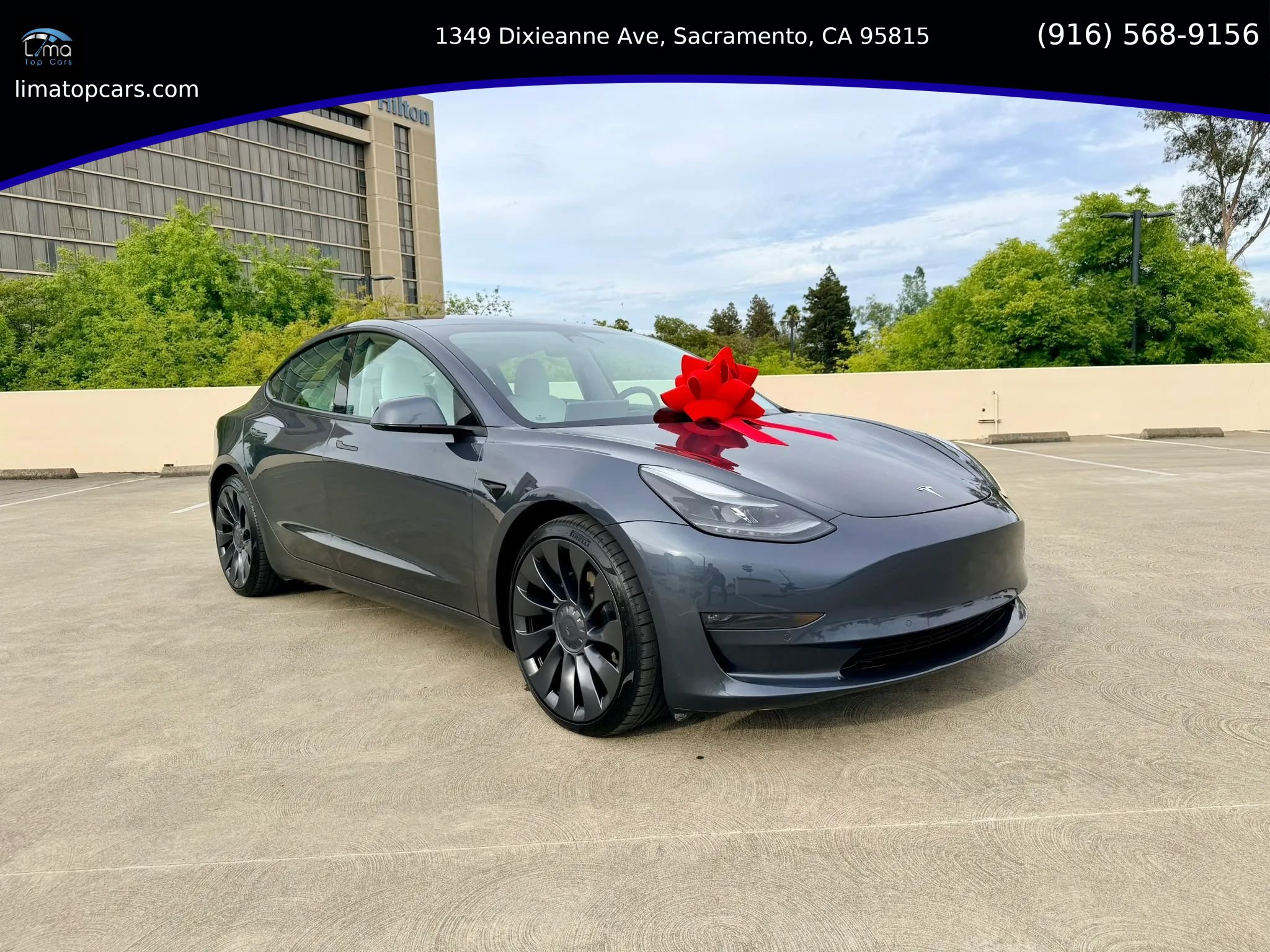 Used 2021 Tesla Model 3 Long Range AWD/4WD image 1