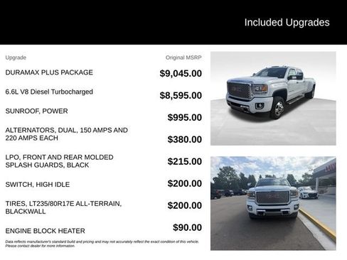 Used 2016 GMC Sierra 3500 Denali w/ Duramax Plus Package AWD/4WD image 8