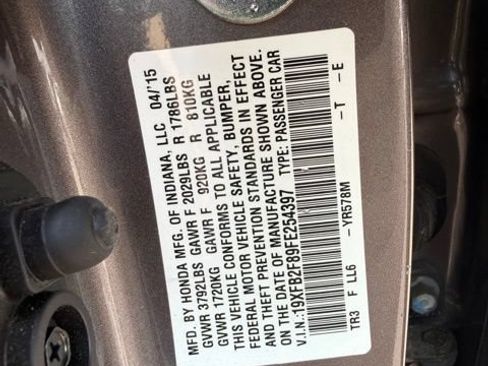 Used 2015 Honda Civic EX image 3
