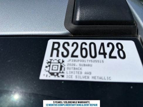 New 2026 Subaru Outback Limited AWD/4WD image 12