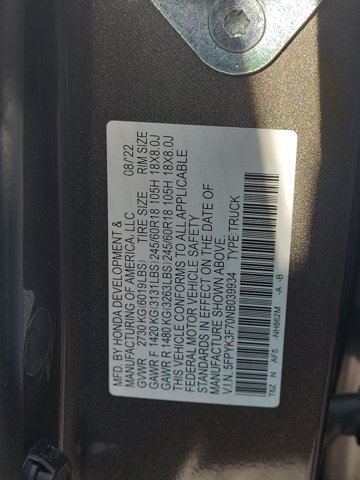 Certified 2022 Honda Ridgeline RTL-E image 32
