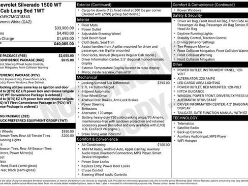 Used 2021 Chevrolet Silverado 1500 W/T w/ WT Value Package image 2