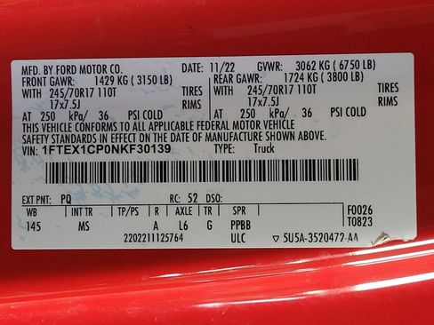 Used 2022 Ford F150 XLT w/ Trailer Tow Package RWD image 33