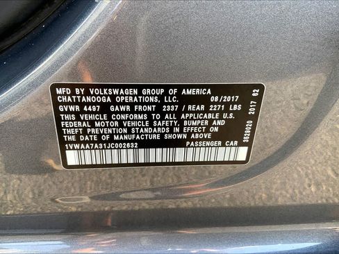 Used 2018 Volkswagen Passat 2.0T S FWD image 35