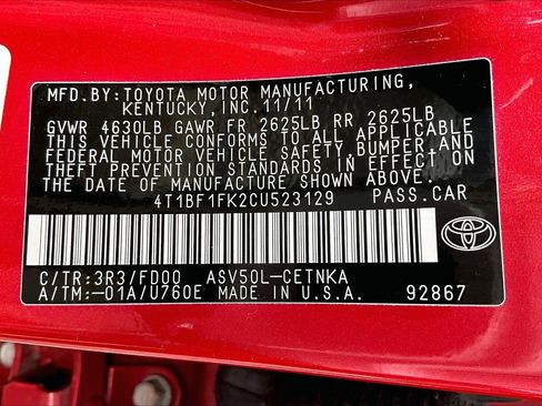 Used 2012 Toyota Camry LE image 29