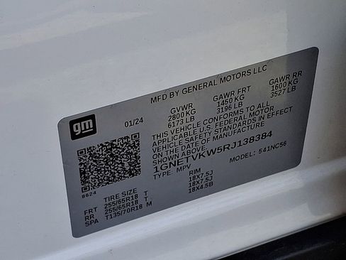 Certified 2024 Chevrolet Traverse LT AWD/4WD image 27