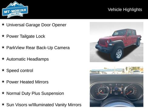 Used 2020 Jeep Gladiator Sport w/ Quick Order Package 24S image 16