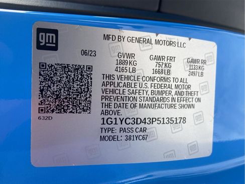 Used 2023 Chevrolet Corvette Stingray Premium Conv w/ Z51 Performance Package image 37