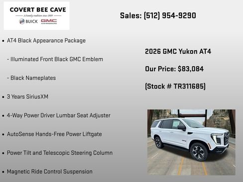 New 2026 GMC Yukon AT4 AWD/4WD image 18