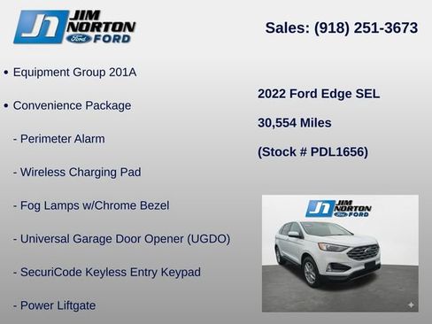 Used 2022 Ford Edge SEL w/ Convenience Package AWD/4WD image 8