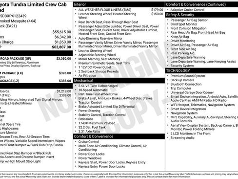 Used 2023 Toyota Tundra Limited w/ TRD Off-Road Package AWD/4WD image 12