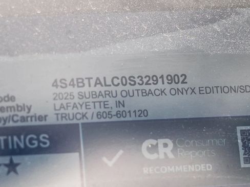 New 2025 Subaru Outback Onyx Edition image 26