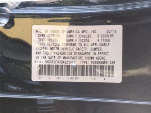 Used 2016 Honda Accord LX image 23